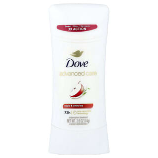 Dove, Perawatan Lanjutan, Deodoran Antiperspiran, Apel & Teh Putih, 74 g (2,6 ons)