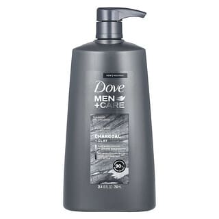Dove, Men+Care，洗髮精，淨化，木炭 + 粘土，25.4 液量盎司（750 毫升）