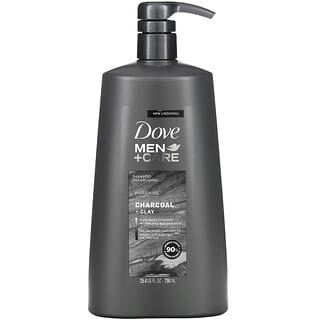 Dove, Men + Care, Shampoo, Purificador, Carvão + Argila, 750 ml (25,4 fl oz)