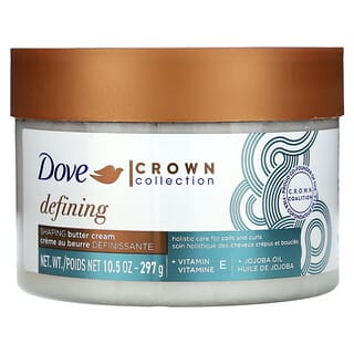 Dove, Crown Collection, Crema de mantequilla moldeadora y definidora, 297 g (10,5 oz)