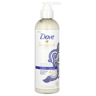 Dove, Amplified Textures 的超級絲滑柔順護髮素，11.5 液體盎司（340 毫升）