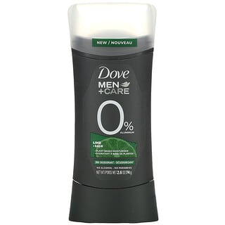 Dove, Men+Care, 0% Aluminum 24H Deodorant, Lime + Sage, 2.6 oz (74 g)