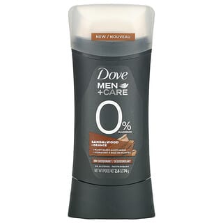 Dove, Men+Care, 0% Aluminum 24H Deodorant, Sandalwood + Orange , 2.6 oz (74 g)