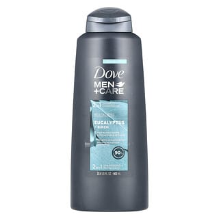 Dove, Men+Care, 2 In 1 Shampoo + Conditioner, Revitalizing, Eucalyptus + Birch, 20.4 fl oz (603 ml)