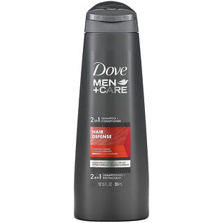 Dove, العناية + للرجال ، شامبو 2 في 1 + بلسم ، حماية من الشعر ، 12 أونصة سائلة (355 مل)