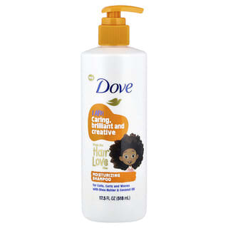 Dove, Kids Care, увлажняющий шампунь, для локонов, локонов и волн, 518 мл (17,5 жидк. унц.)