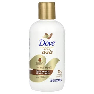 Dove, Love The Bold Curls, 수분이 풍부한 리브인 크림, 222ml(7.5fl oz)