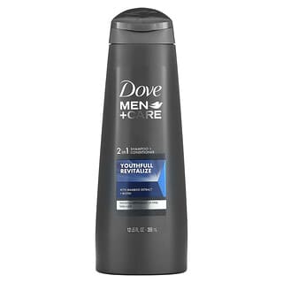 Dove, 男士护理，2 合 1 洗发水 + 护发素，年轻光彩，12 液量盎司（355 毫升）