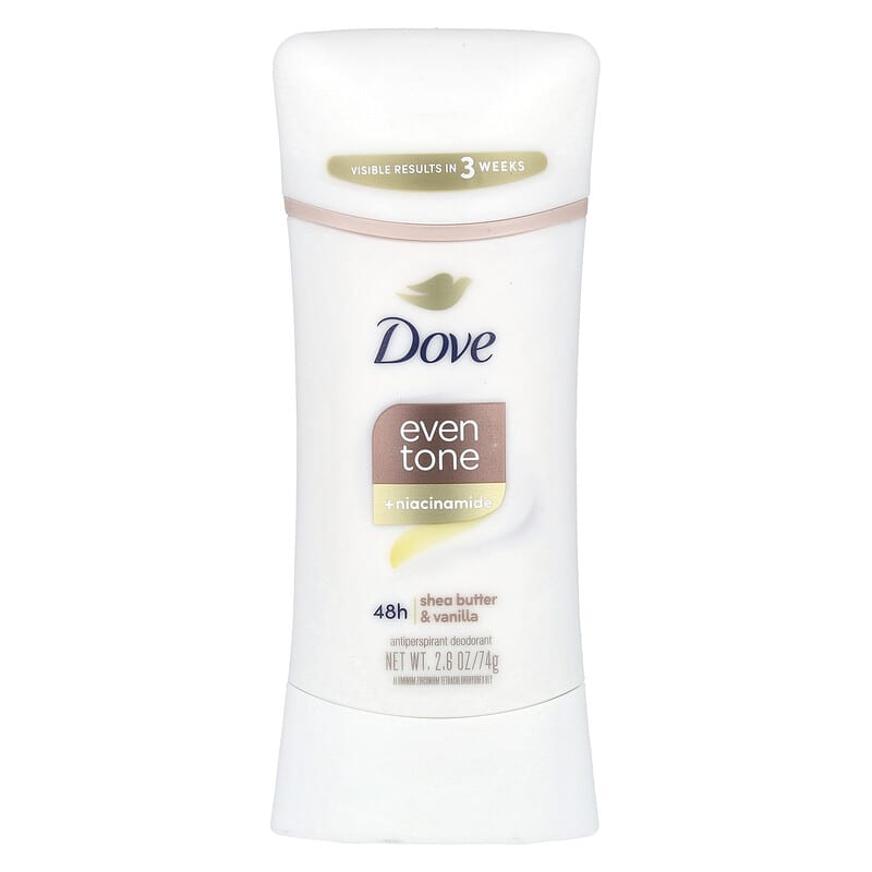 Gleichmäßiger Gesichtswasser + Niacinamid, Antitranspirant/Deodorant, Sheabutter und Vanille, 74 g (2,6 oz.)