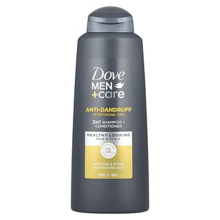 Dove, Men + Care（メン＋ケア）、アンチ ダンドラフ2イン1シャンプー＋コンディショナー、パイン＆シトラス、603ml（20.4液量オンス）