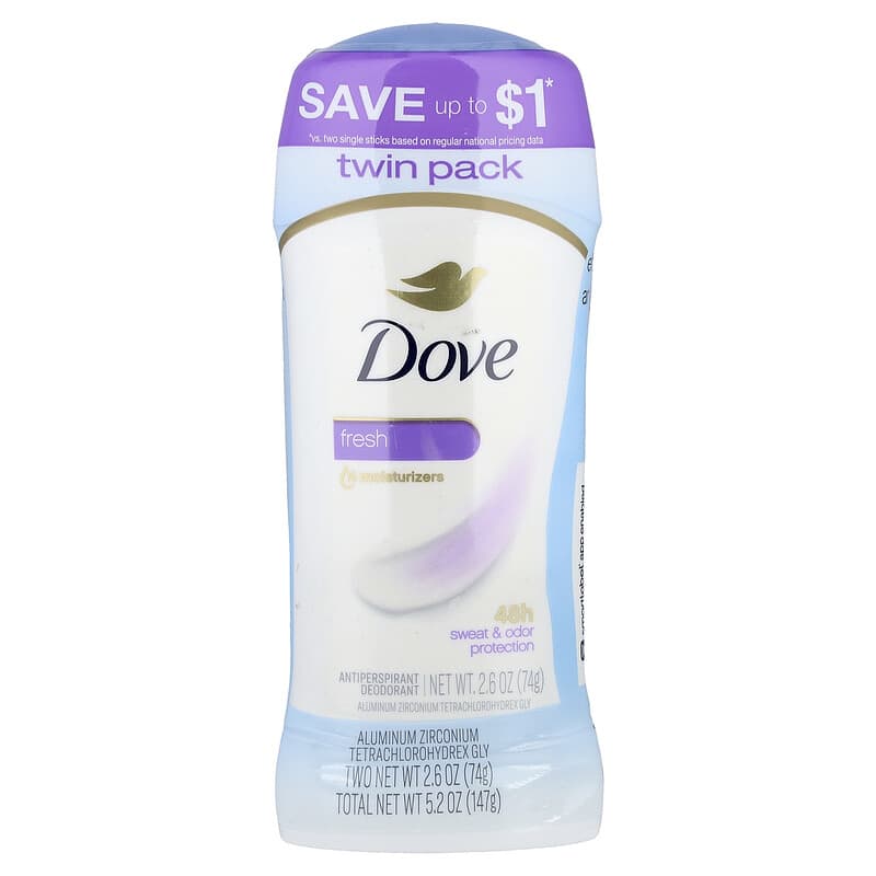 Antitranspirant Deodorant, Fresh, Antitranspirant/Deodorant, frisch, 2er Pack, je 74 g (2,6 oz.)