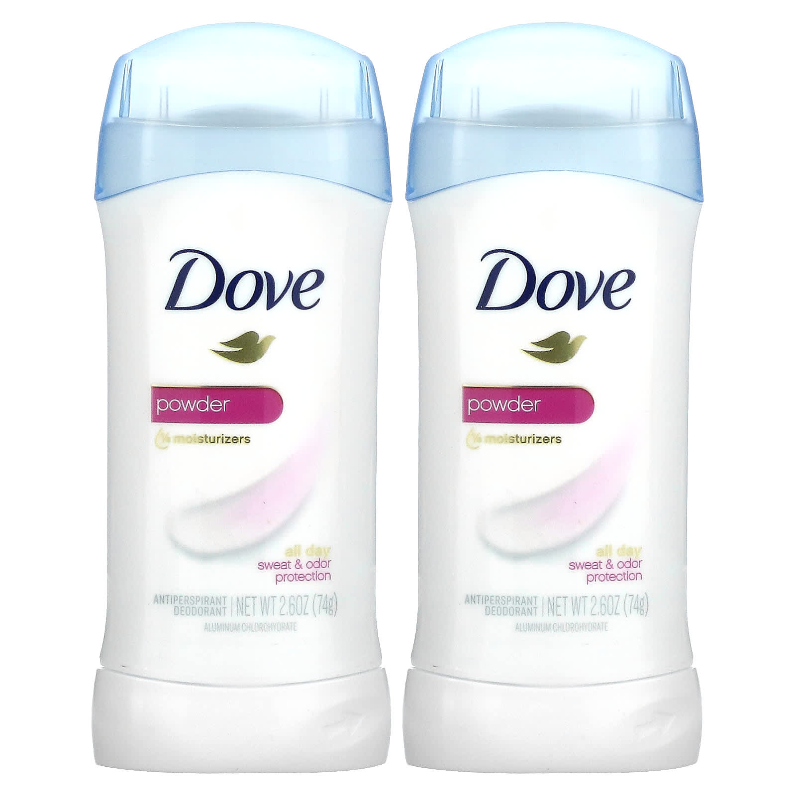 Dove, Antiperspirant Deodorant, Powder, 2.6 (74 g) Each