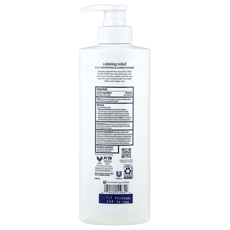Calming Relief、フケ対策2イン1シャンプー+コンディショナー、532ml Calming Relief、フケ対策2イン1シャンプー+コンディショナー、532ml