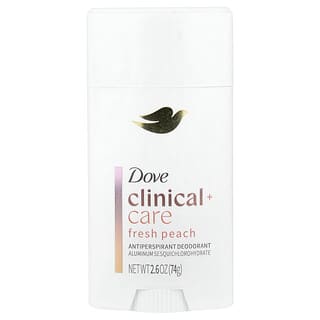 Dove, Clinical + Care, dezodorant antyperspiracyjny, świeża brzoskwinia, 74 g