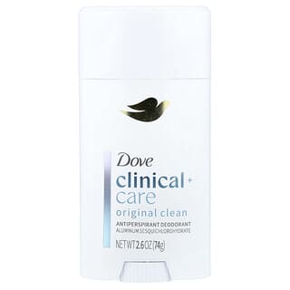 Dove, Clinical + Care, dezodorant antyperspiracyjny, Original Clean, 74 g