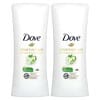 Dove, 專業護理，止汗淨味劑，清新，2 包，每包 2.6 盎司（74 克）
