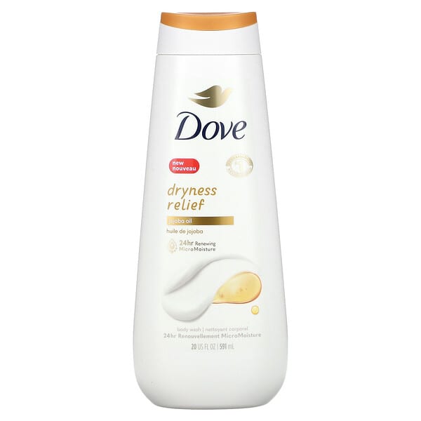 Dove, Jabón corporal para aliviar la resequedad con aceite de jojoba, 591 ml (20 oz. Líq.)