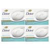 Dove, Beauty Bar Soap, Sensitive Skin, Fragrance Free, 4 Bars, 3.75 oz (106 g) Each