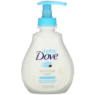 Dove, Baby, Tip to Toe Wash, Rich Moisture, 6.5 fl oz (192 ml)