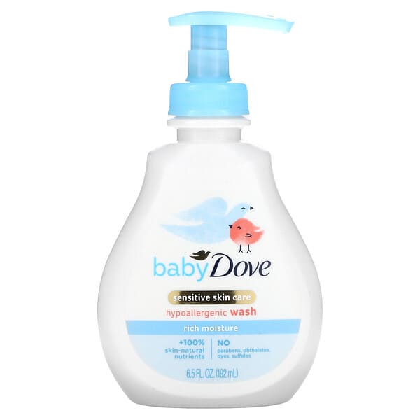 Dove, Baby, Tip to Toe Wash, Rich Moisture, 6.5 fl oz (192 ml)