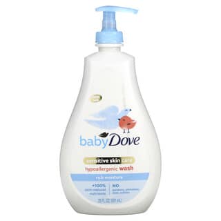 Dove, 嬰幼兒，敏感肌膚呵護0系列，低致敏沐浴露，保溼，20 液量盎司（591 毫升）