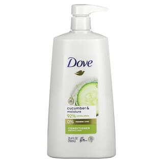 Dove, Cucumber & Moisture Conditioner, For Dull Hair, 25.4 fl oz (750 ml)