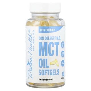 Divine Health, Кето-зона доктора Колберта, мягкие капсулы с маслом MCT, 1000 мг, 60 мягких капсул