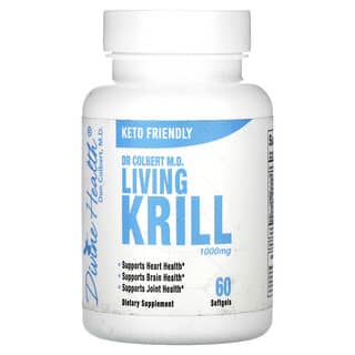 Divine Health, Living Krill, 500 mg, 60 cápsulas blandas