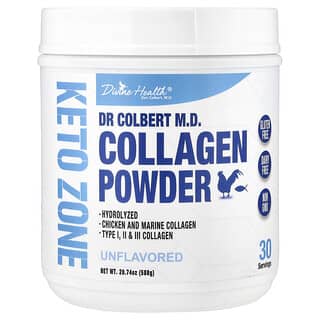 Divine Health, Компанией Dr. Colber's Keto Zone, коллаген в порошке, без добавок, 588 г (20,74 унции)