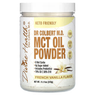 Divine Health, Dr Colbert M.D. MCT Oil Powder, French Vanilla, 11.11 oz (315 g)