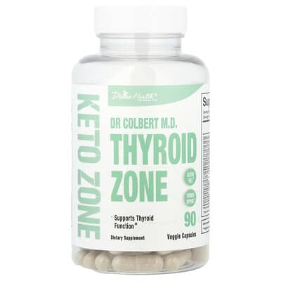 Divine Health, Dr Colbert M.D. Thyroid Zone, 90 Vegetarian Capsules
