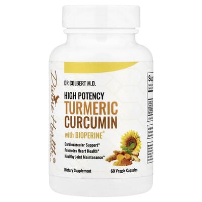 Divine Health, Powerful Turmeric with Bioperine, 120 Vegetarian Capsules