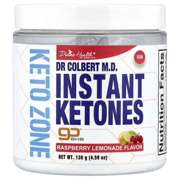 Dr. Colbert M.D., Keto Zone, Instant Ketones, Raspberry Lemonade, 4.59 oz (130 g)