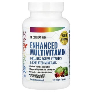 Divine Health, Enhanced Multivitamin, 120 Veggie Capsules