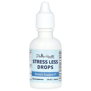 Divine Health, Stress Less Drops , 1 fl oz (29.6 ml)