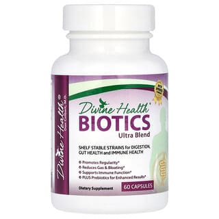 Divine Health, Mélange Biotics Ultra, 60 capsules