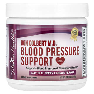 Divine Health, Don Colber MD, средство для поддержки артериального давления, со вкусом натурального ягодного лаймада, 300 г (10,58 унции)