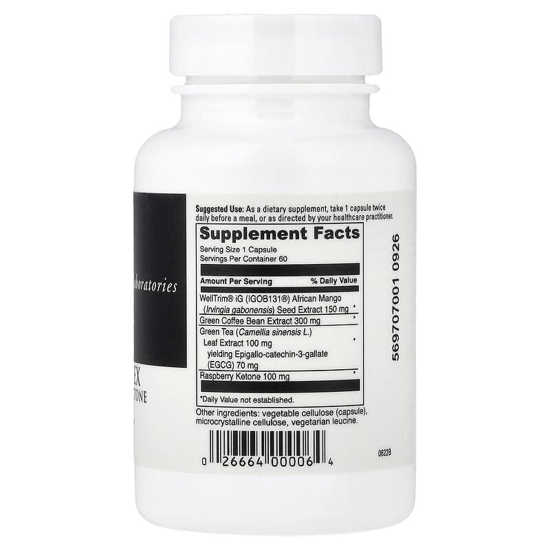 raspberry ketones plus african mango green tea and l carnitine Mango-Plex with Ketone, 60 Capsules Raspberry Ketone Complex - Special