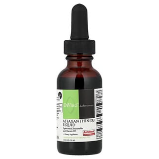 DaVinci Laboratories, Astaxanthin D3 Liquid, Astaxanthin D3 Flüssig, 30 ml (1 fl. oz.)