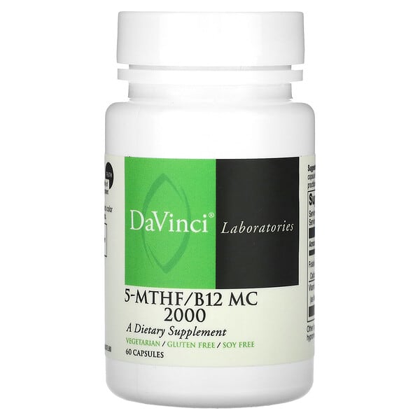 DaVinci Laboratories 5-MTHF/B12 MC 2000, 60 Capsules