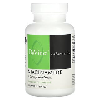 DaVinci Laboratories of Vermont, Niacinamida, 500 mg, 100 cápsulas