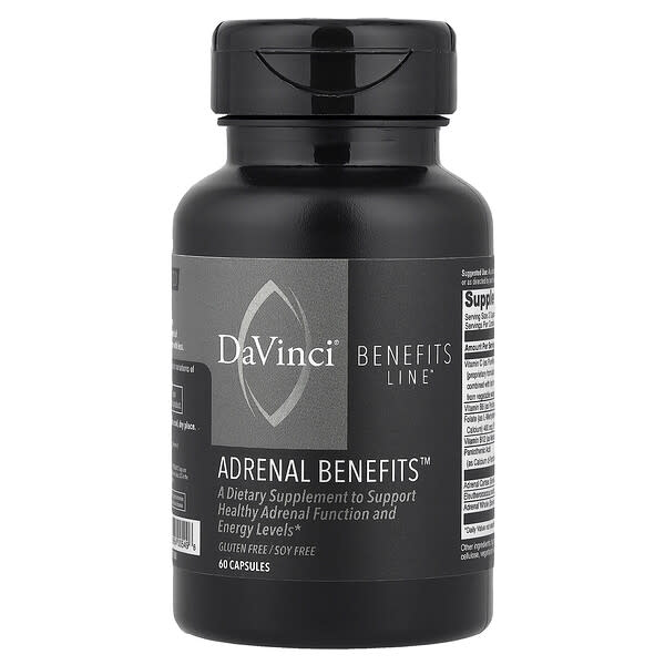 DaVinci Laboratories, Benefits Line™, Adrenal Benefits™, 캡슐 60정