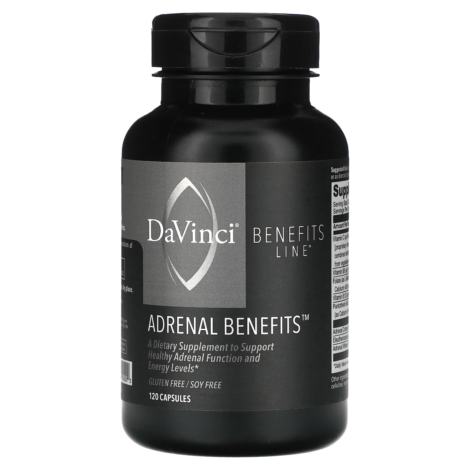 DaVinci Laboratories of Vermont, Benefits Line, Adrenal Benefits, 120
