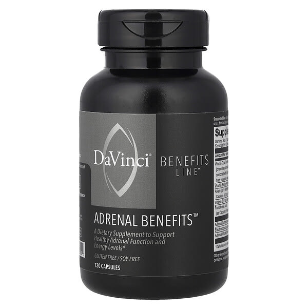 دافينشي لابوراتوريز ‏, Benefits Line ، Adrenal Benefits ، 120 كبسولة