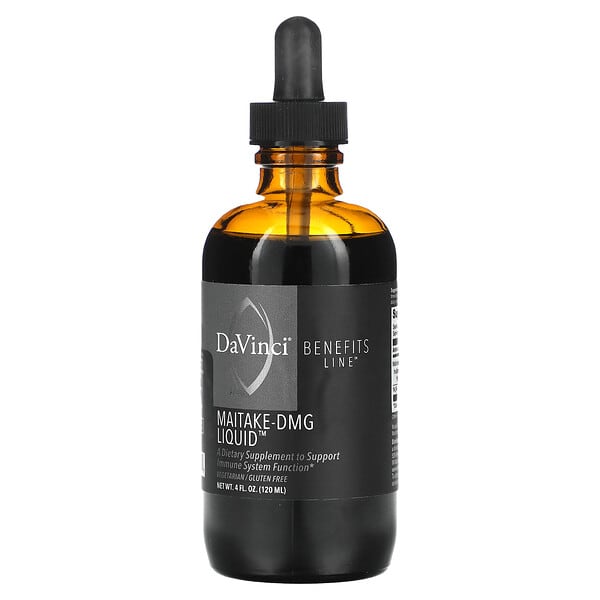 DaVinci Laboratories Benefits Line, Maitake-DMG Liquid, 4 fl oz (120 ml)