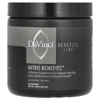 DaVinci Laboratories of Vermont, Benefits Line, Nitro Benefits, Nitro-Vorteile, 309 g (10,9 oz.)