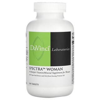 DaVinci Laboratories of Vermont, Spectra Woman, wiele witamin i minerałów, 240 tabletek