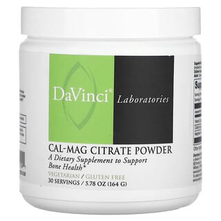 DaVinci Laboratories of Vermont, CAL-MAG Citrate Powder, 5.78 oz (164 g)