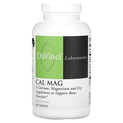 DaVinci Laboratories, Calcium Magnesium, 180 Tablets