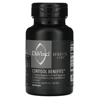 DaVinci Laboratories of Vermont, Benefits Line, преимущества кортизола, 60 капсул